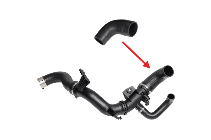 TURBO HOSE EXCLUDING PLASTIC PIPE SMALL HOSE SHOWN WITH ARROW 52018234