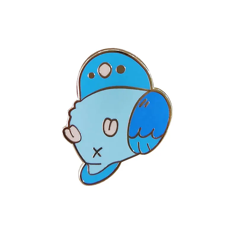 Parrot Butt Brooch Cute Bird Animal Metal Cartoon Enamel Pins Men Women Fashion Jewelry Gifts Anime Movie Novel Hat Lapel Badges