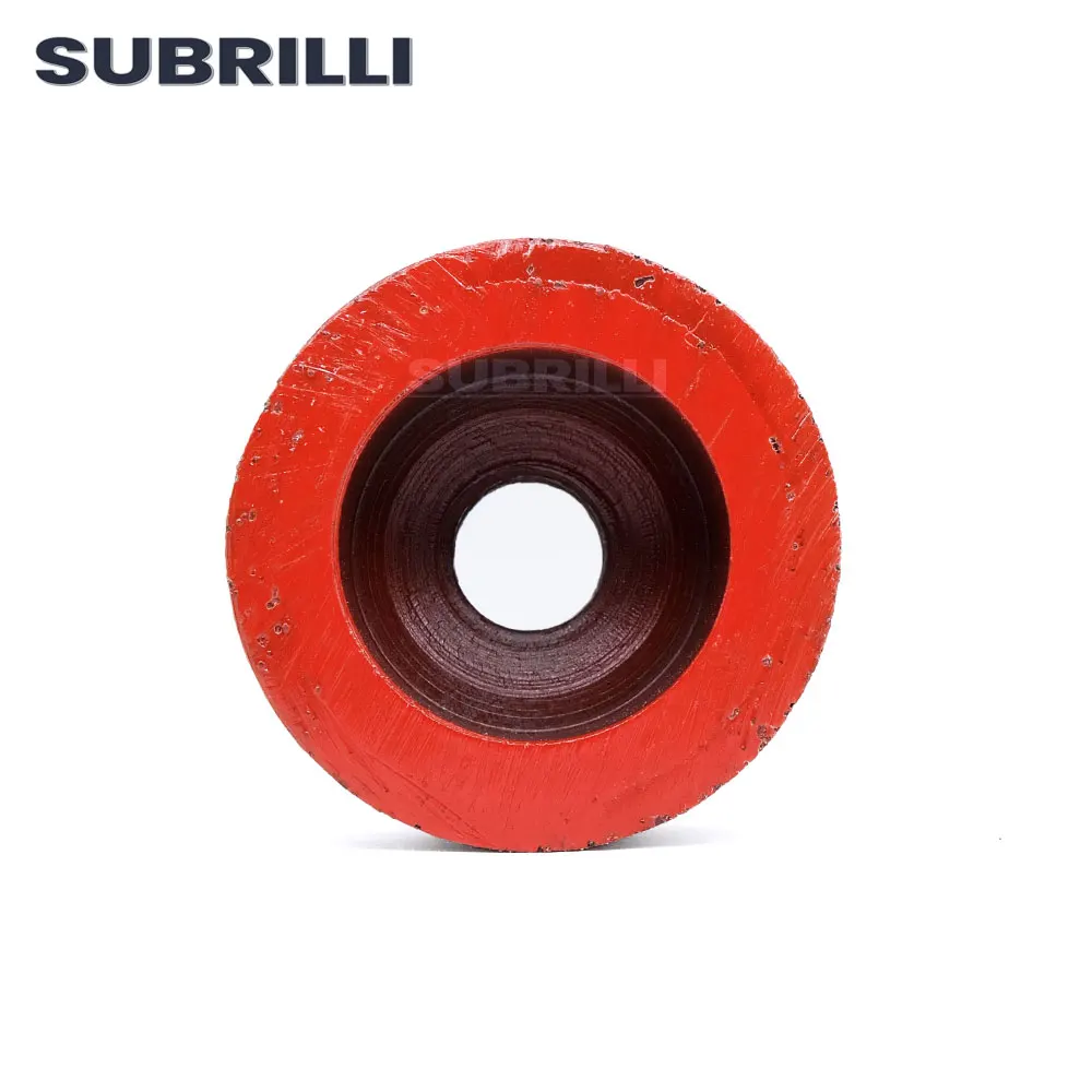 Subrilli 2 Polegada diamante metal roda de tambor contínuo tolerância zero rebolo para laje de pedra pia buraco m14 5/8 "-11 rosca