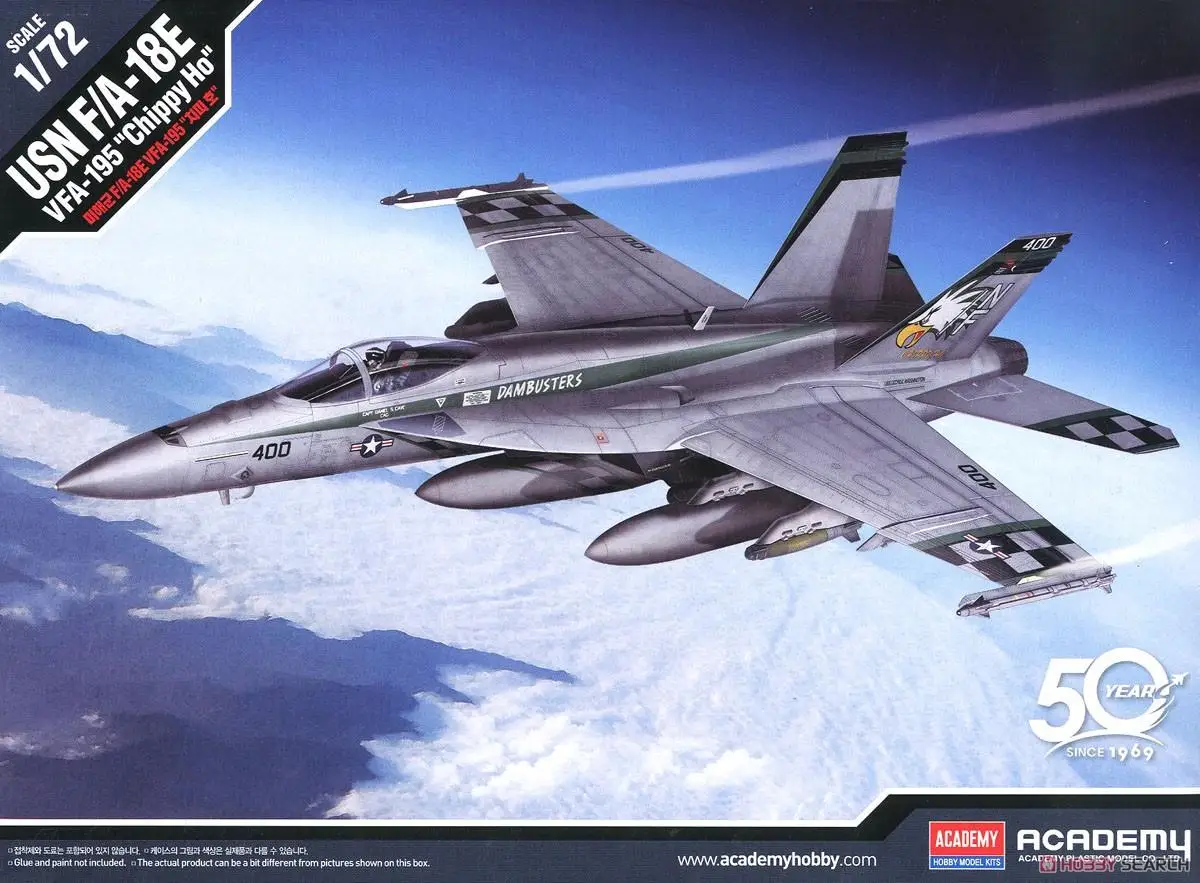 ACADEMY 12565 1/72 F/A-18E VFA-195 Chippy Ho model kit