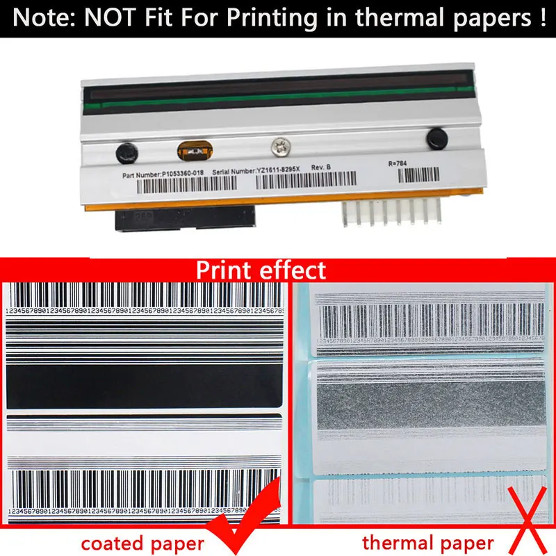 Print Head For Zebra 110XI4 203dpi Barcode Label Themal Printer Parts printer head P1004230 Warranty 90 day