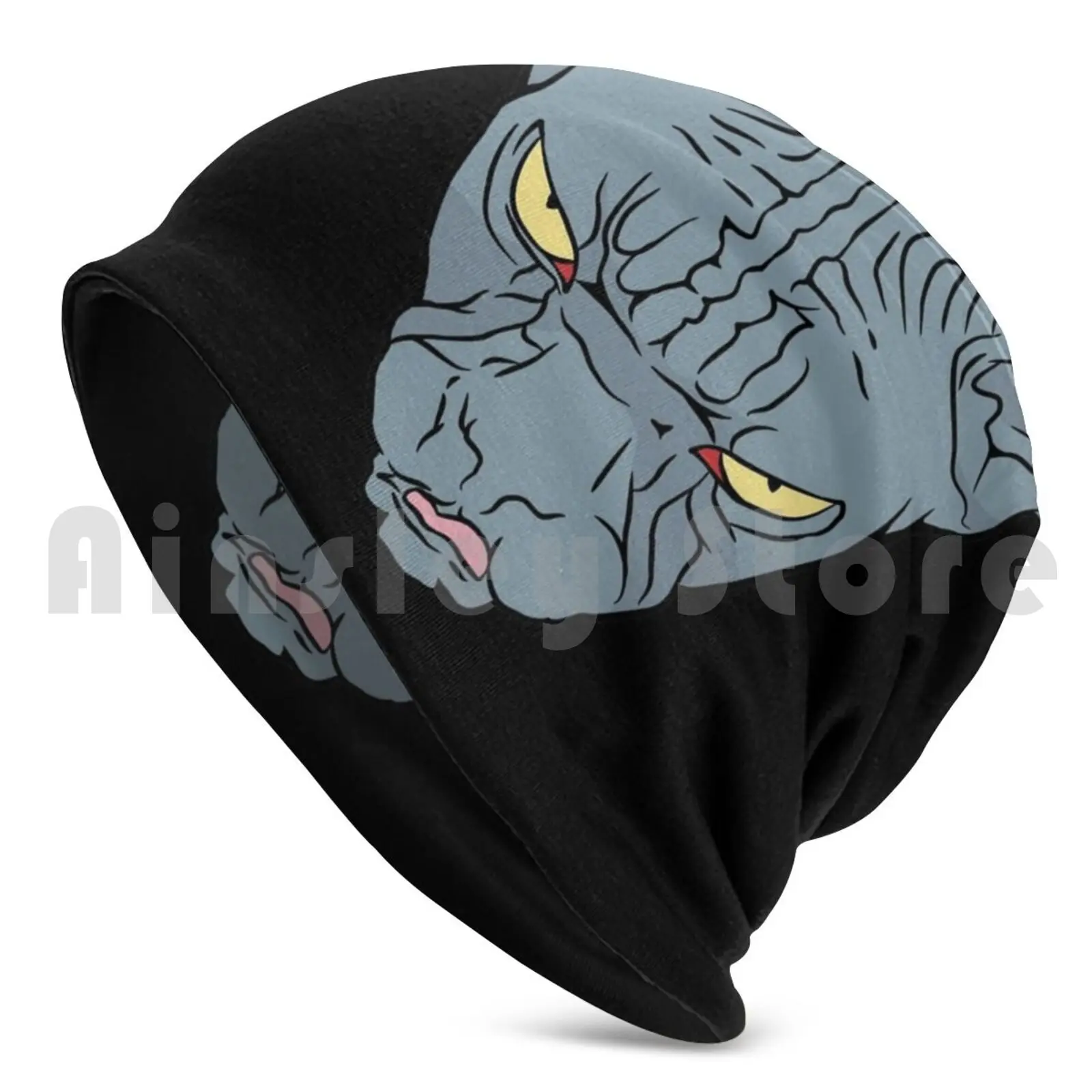 Angry Sphynx Cat Face Beanies Knit Hat 2240 Beanies Print Sphynx Cat Cats Sphynx Cat Hairless Angry Face