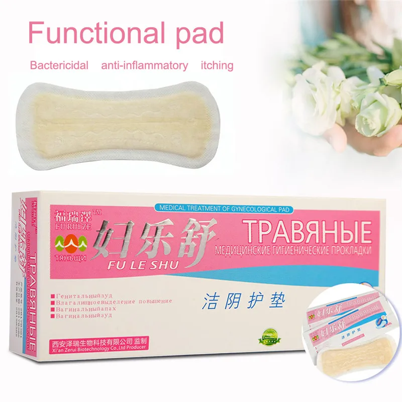 10 Uds. Almohadillas de hierbas higiene femenina tampones Fuleshu almohadillas para la salud de las mujeres hierbas naturales panty liner toalla almohadillas ginecológicas