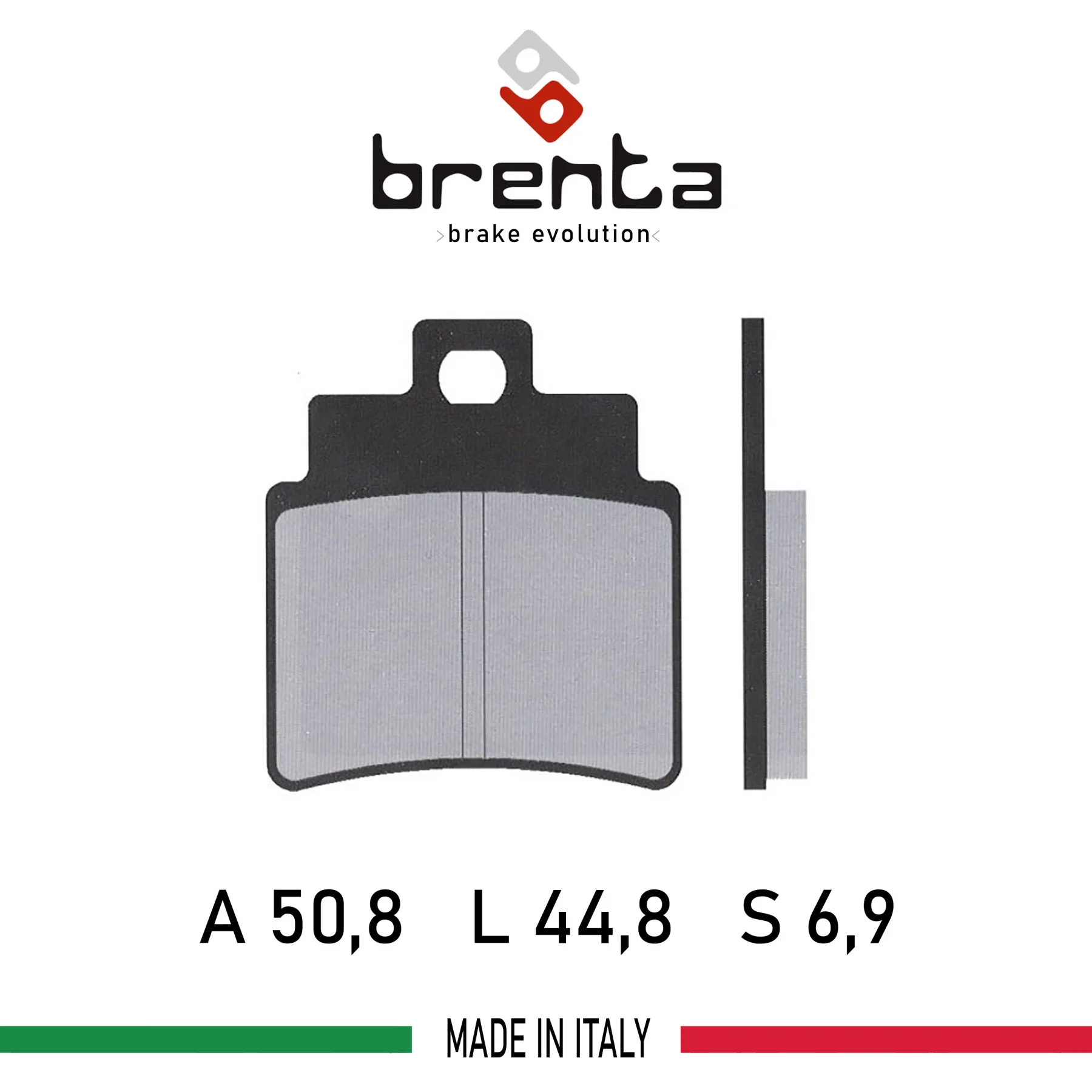 Brenta FT3037-FA355 Motorcycle-Scooter  Brake Disk Pad Organic for GILERA Oregon 250 Quad (2007-2007) (!! Rear!!)