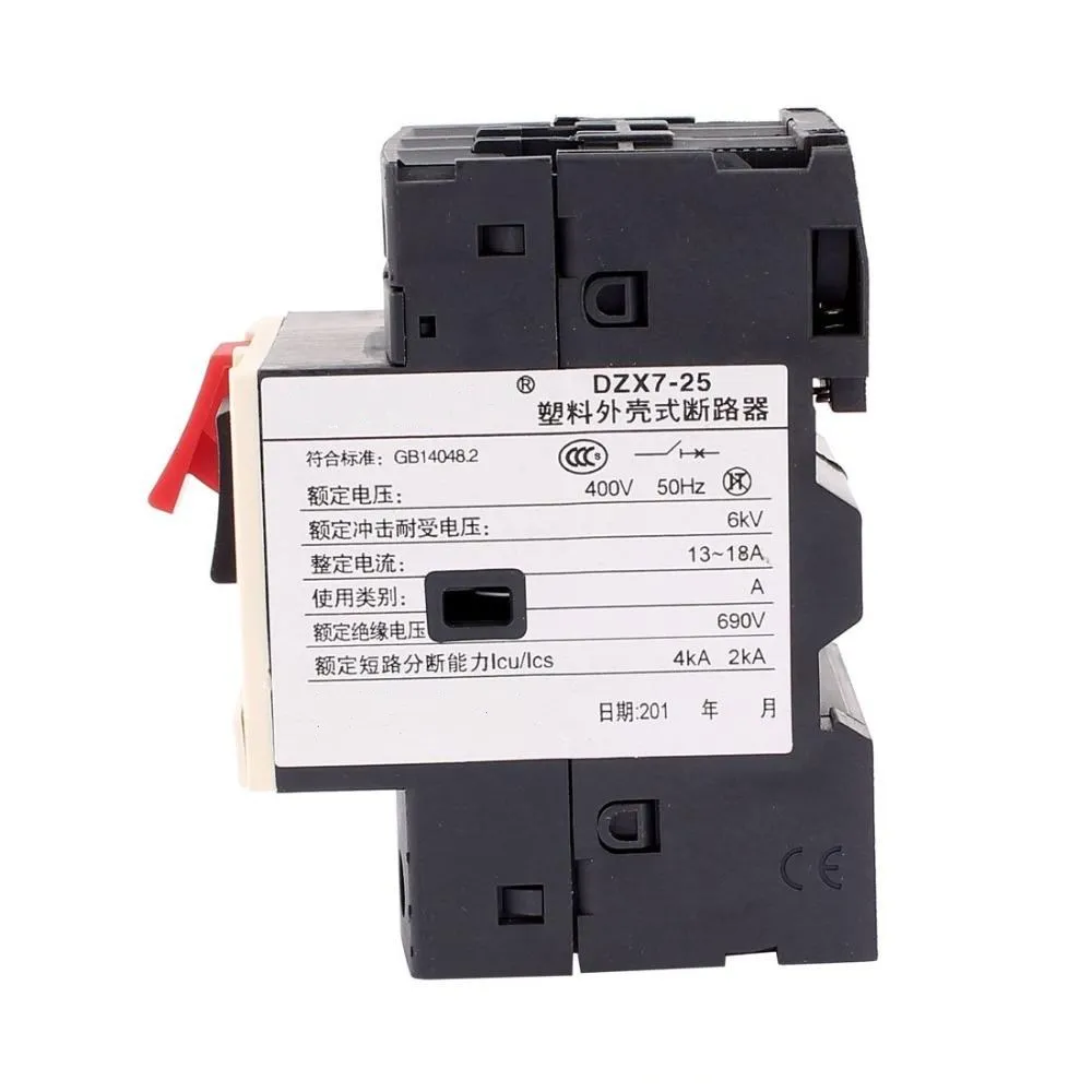 DZX7-25/GV2-ME 9-14A 18A 25A 32A 10A 6A 3P Pole Thermal Magnetic Motor Protection Circuit Breaker