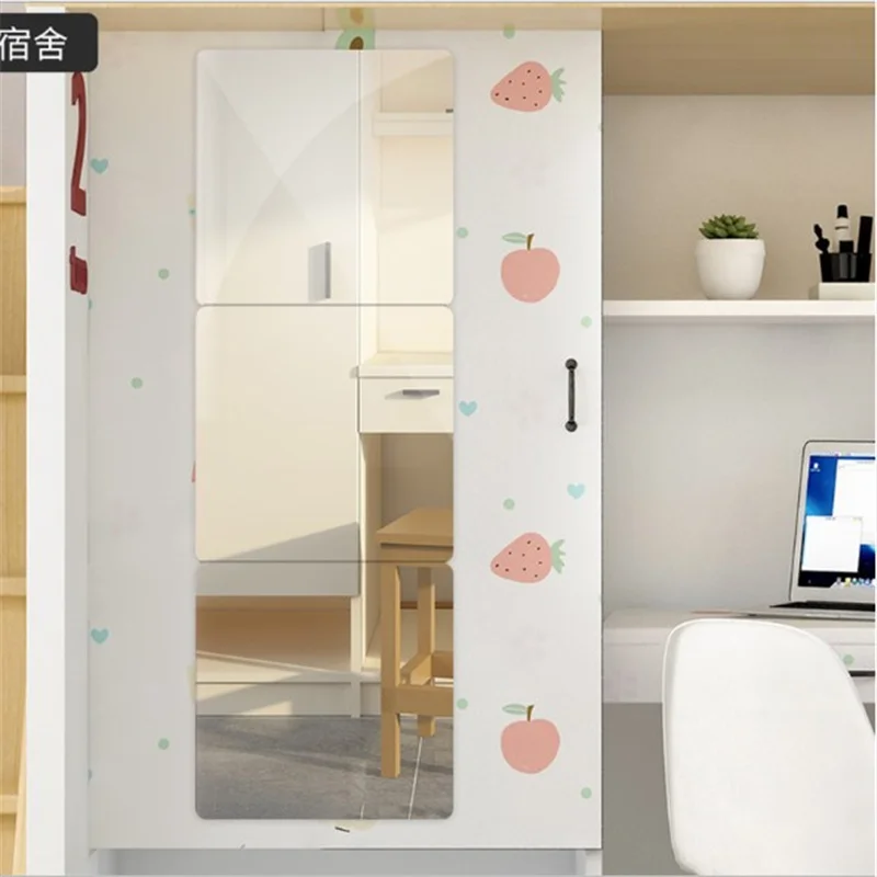 JIANING Acrylic Mirror 3D Wall Sticker For  Dance HD.  Bathroom, Dormitory, Wardrobe Self-Adhesive Mirror