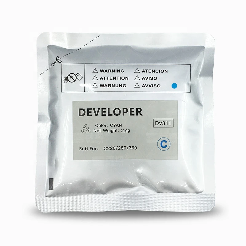 

High quality stable developer for compatible Minolta C224 284 364 454 554 DV512 developer Cyan