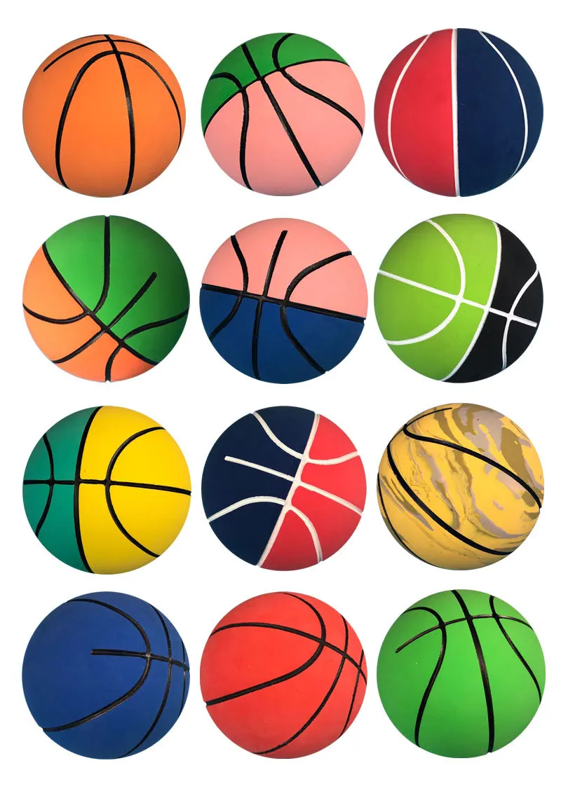 Soft Elastic Basketballs Bouncy Squeeze Mini Sports Ball Toy Kids And Adults Anti Anxiety Stress Relief Juggling Jumping Balls