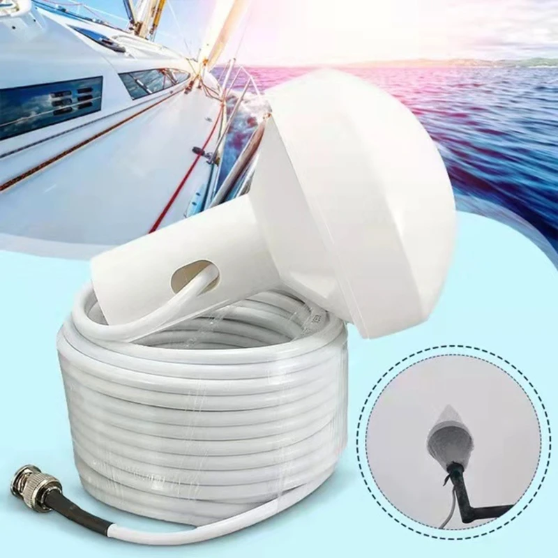 Marine Use GPS Mushroom Antenna Navigation Device Positioning Antenna for Boat Easy Installation Antenna