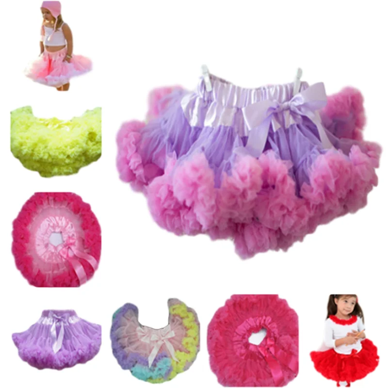 Girls Pettiskirt Petti Tutu Dance Skirt Yellow Color Fluffy Soft Petti Skirt Girls Tutu Skirt