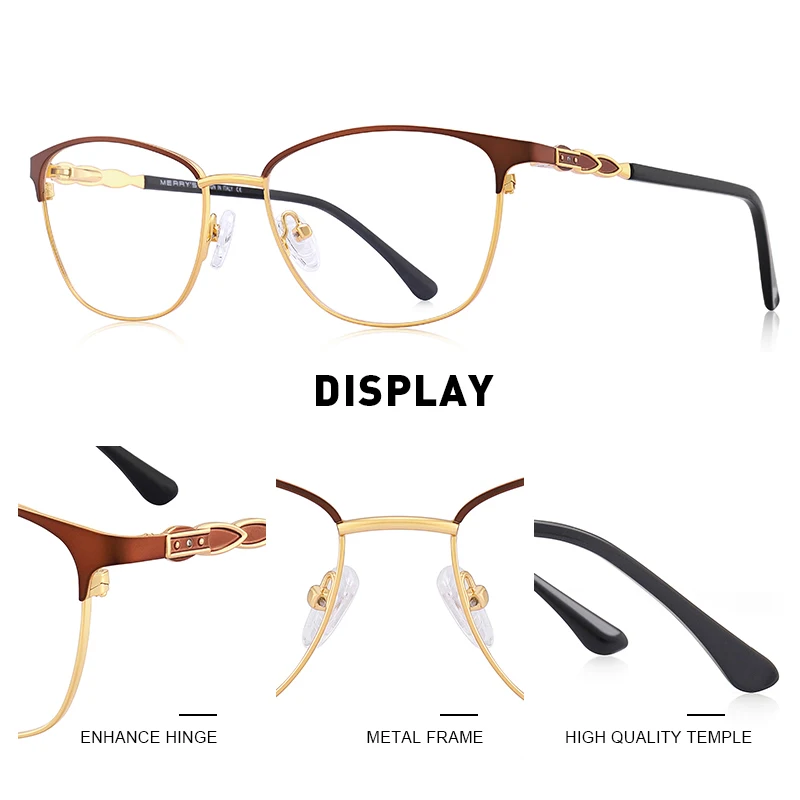 MERRYS DESIGN Women Luxury Glasses Frame Ladies Fashion Trending Eyewear Myopia Prescription Optical Eyeglasses S2111