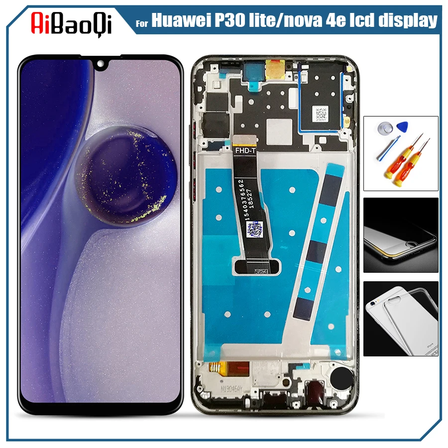 

Original 6.15 inch For huawei p30 lite/nova 4e LCD Display MAR-LX1M MAR-LX2 Touch Screen Digitizer Assembly parts+tools