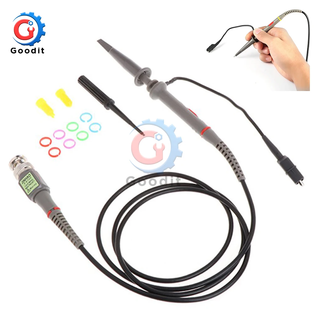 Oscilloscope Probe Kit 1 Set High Quality P6100 Oscilloscope Probe DC-100MHz Scope Clip Probe 100MHz Oscilloscope Clip