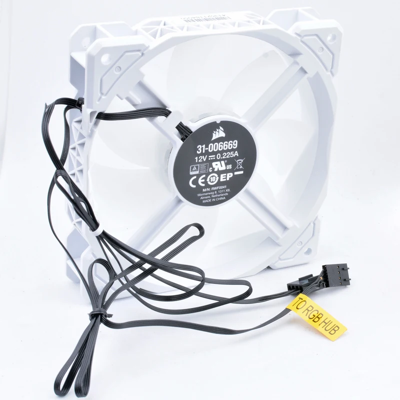 

RWF0041 31-006669 12cm 120mm fan 120x120x25mm DC12V 0.225A 4pin H150i RGB cooling fan for water cooling