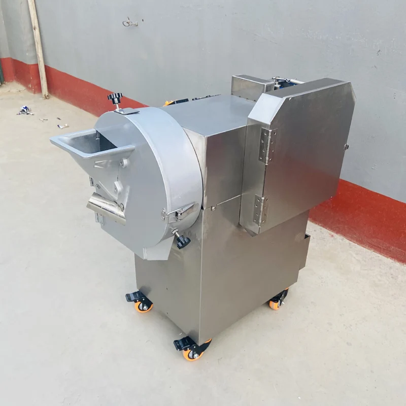 Nuevo Cortador de verduras de doble cabezal multifunción comercial, rebanador automático