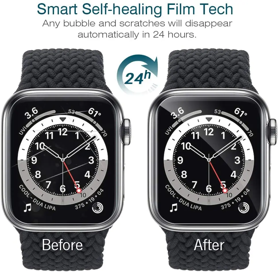Soft Hydrogel Film For Apple Watch Series 7 45 mm Ultra-Thin Screen Protectors Cover For Apple Watch7 41mm 45mm i Watch 7