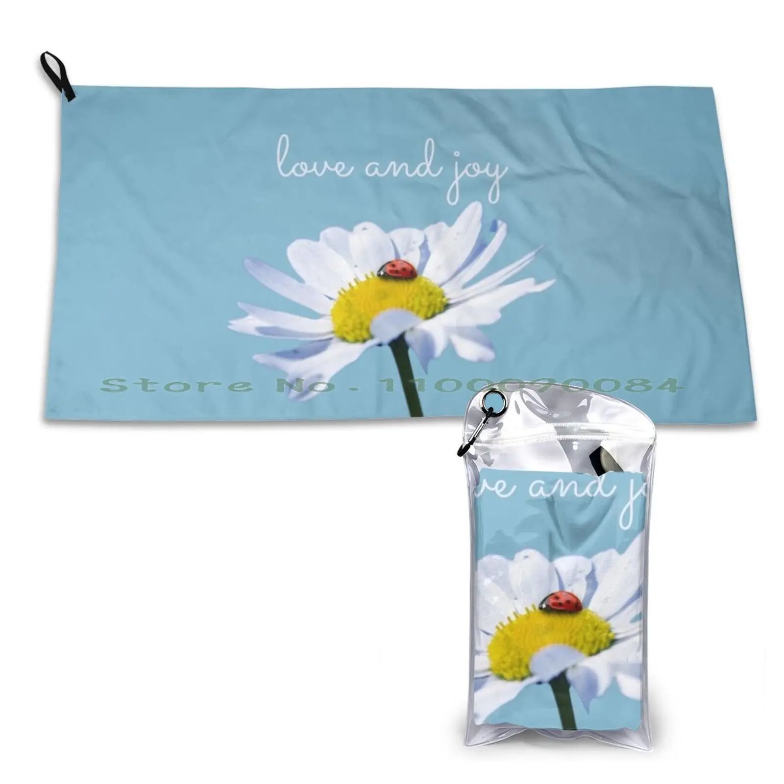 

Daisy & Quick Dry Towel Gym Sports Bath Portable Daisy Flowers Sees It Joy Quotes Spring Summer Nice Beauty Beautiful Pretty