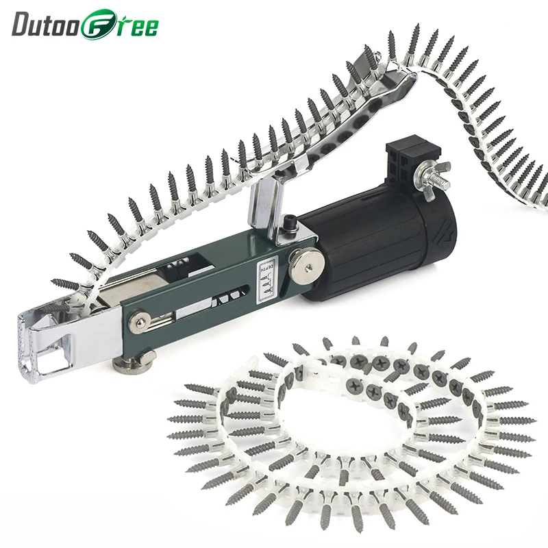 

Gun Screw Chain Belt Hole Automatic Nailing Woodworking Tools for Screw Gun Electric Tools Auto Feed Screwdriver Tape