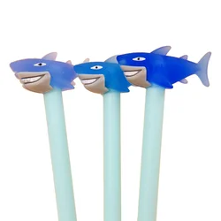 1pcs Deep Sea Shark Gel Pen Novelty Animal 0.5 Mm Black Blue Ink Canetas School Writing Stationery Office Supplies