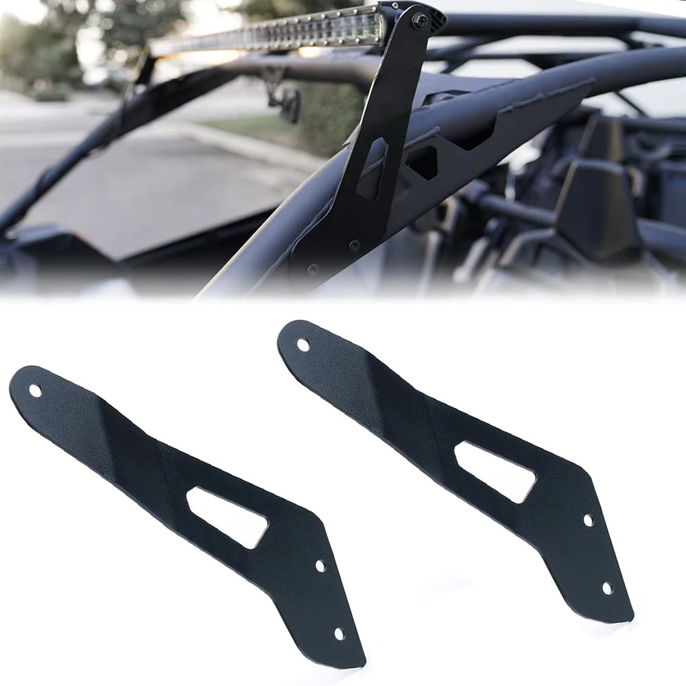 

MOVOTOR 2 шт. черные 50-дюймовые монтажные кронштейны для верхней светодиодной панели для моделей Can-Am Maverick X3 2017-2021 гг.