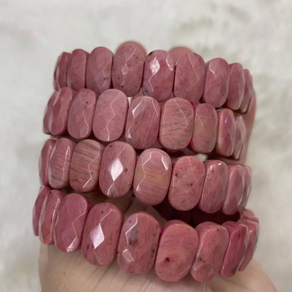 

natural Rhodonite stone beads bracelet natural stone bracelet DIY bracelet for woman wholesale !