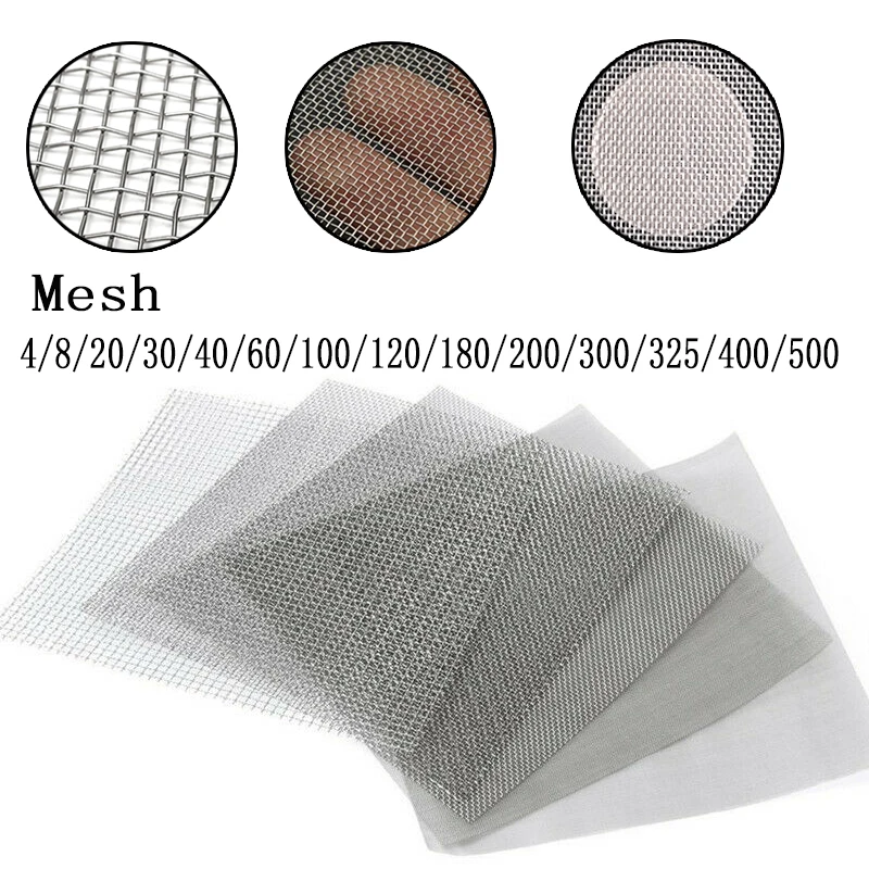 1pcs 4-500mesh Stainles steel mesh Mesh Filtration mesh Woven Wire mesh stainless steel filter woven mesh filtration mesh