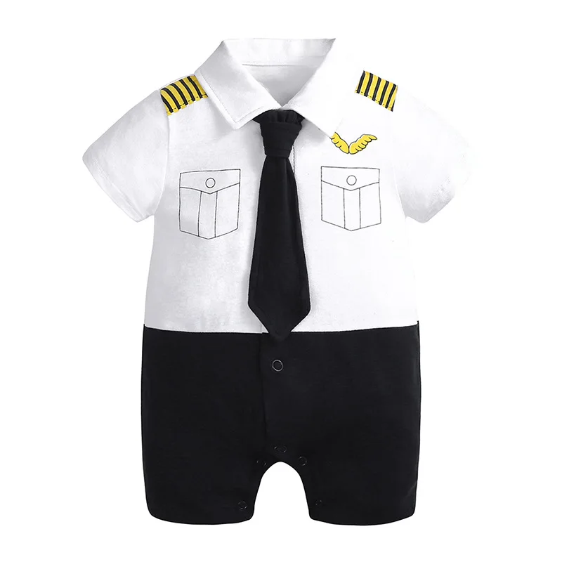 

Baby Boy Clothes Tie Rompers Bodysuit Children's Clothing For Newborn Tuxedo