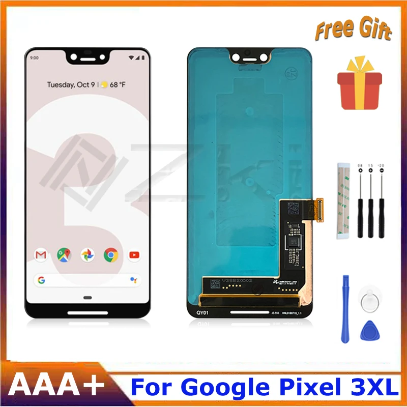 

6.3" For Google Pixel 3 XL Pixel3 xl LCD Display For HTC Digitizer Touch Panel Screen Assembly Glass Sensor Replacement Parts