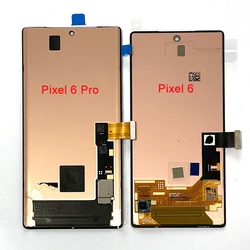 Oryginalny AMOLED wyświetlacz LCD dla Google Pixel 6 pikseli 6A wyświetlacz ramka ekranu Digitizer Panel dotykowy dla Google Pixel 6 Pro 6Pro LTPO LCD