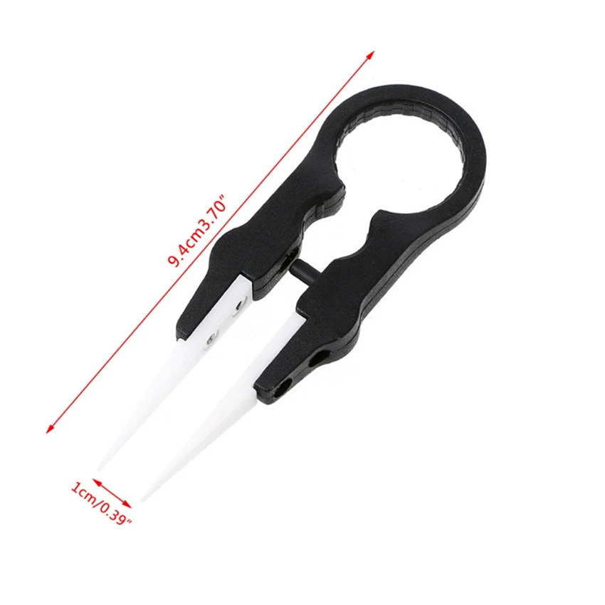 เซรามิคแหนบ Pointed Tip แหนบที่ถอดออกได้แหนบ Non-Magnetic ทนความร้อนสำหรับส่วนประกอบอิเล็กทรอนิกส์ความแม่นยำ