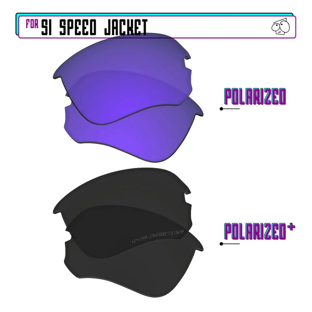 

EZReplace Polarized Replacement Lenses for - Oakley Si Speed Jacket Sunglasses - BlackP Plus-PurpleP