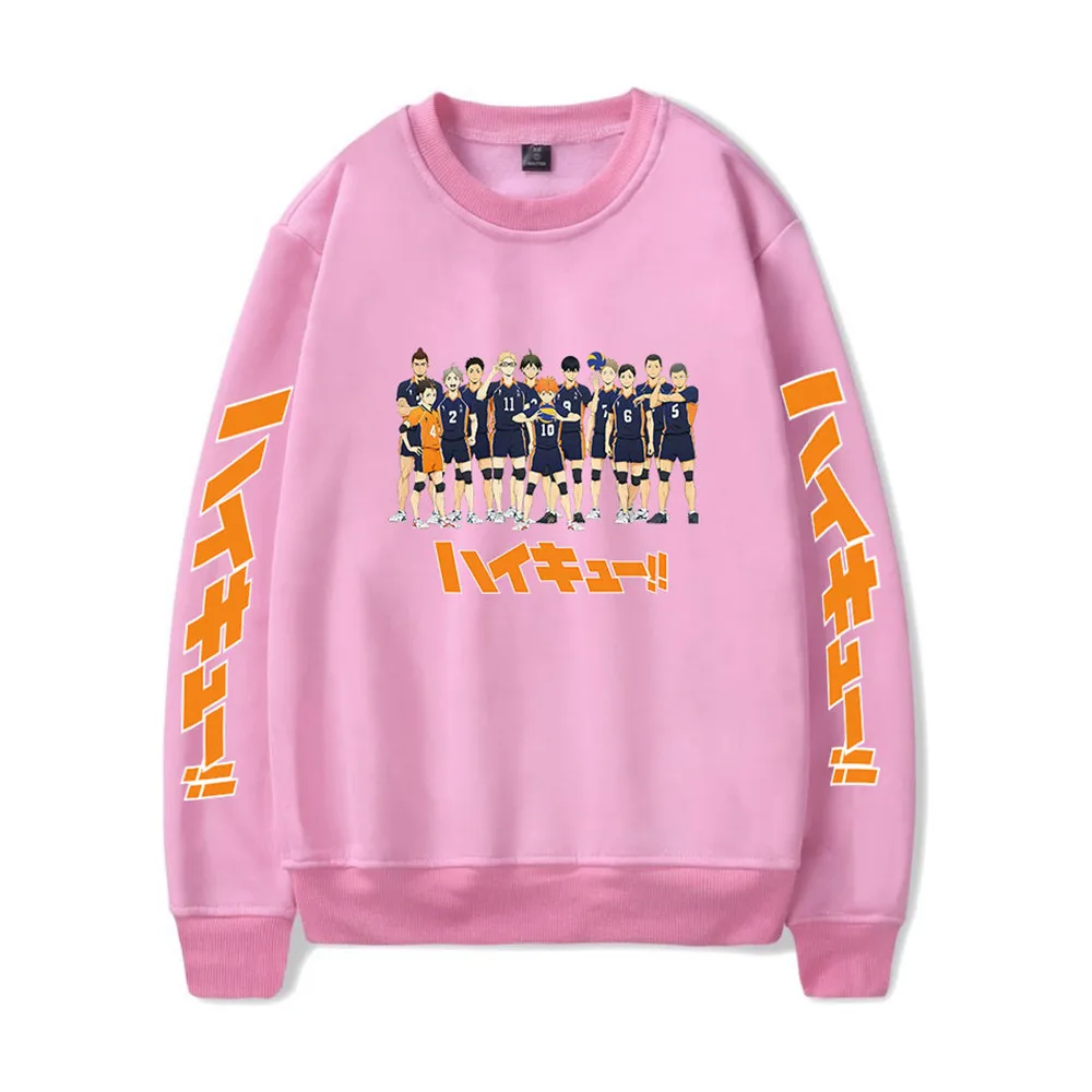 Haikyuu Hoodies Unisex Karasuno High School Volleyball Club Anime Hoodie Male Streetwear Fashion Sweatshirt Jacket Pullover