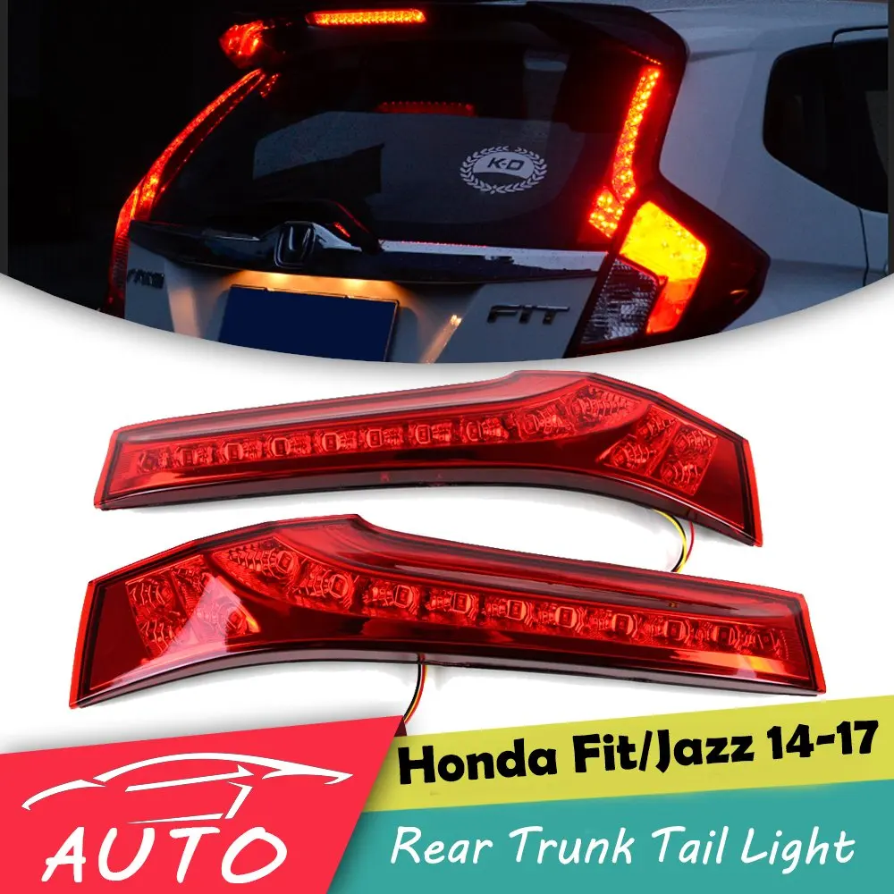 

Car Rear Trunk Pillar Tail Light for Honda Fit Jazz 2014 2015 2016 2017 2018 2019 Brake Red LED Lamp