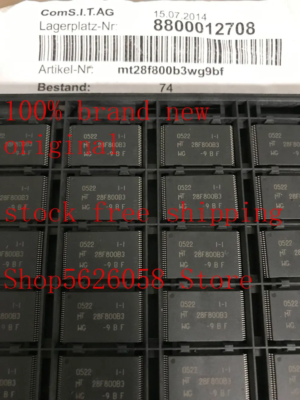 5PCS/LOT MT28F800B3WG 9BF MT28F800B3WG-9BF TSOP48 100% new original