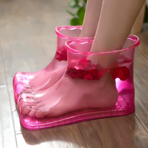 휴대용 발 목욕 마사지 신발, 발 이완 슬리퍼, 침혈 건강 관리, 발 목욕에 적합, 발 통증 완화