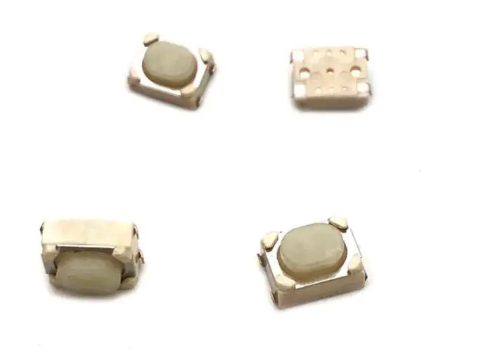 50 Buah/Lot 3*4*2.5 SMD Pack Foot White Switch Key Switch Otomotif Remote Control Key Push Button Switch