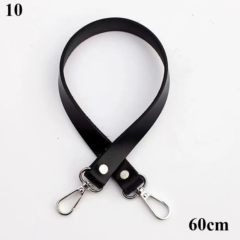 60cm 35cm Leather Bag Handle Shoulder Strap Replacement Short Belt Handle Belt Women Handbag Purse Buckle Handle Bag Accessories