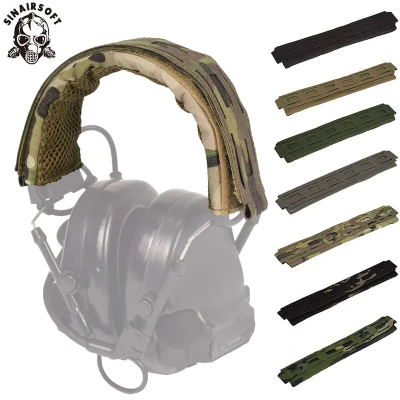 Tático Modular Revestimento Headband, Headset Cover, Outdoor Headphones, Headphone, Ouvido, Microfone, Caça, Tiro