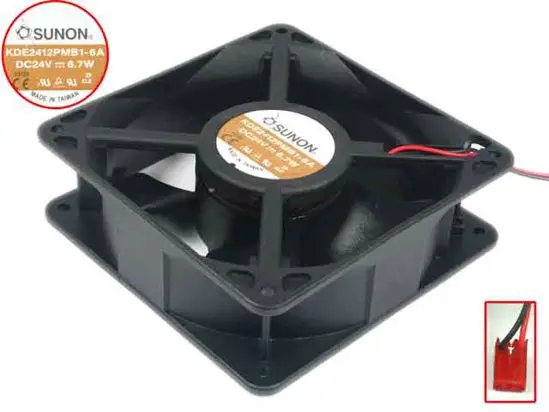 SUNON KDE2412PMB1-6A DC 24V 6.7W 120x120x38mm Server Cooling Fan