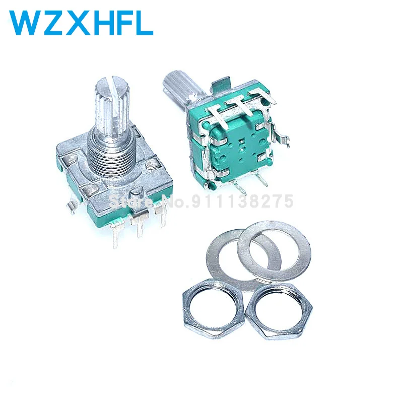 1 pz interruttore Encoder rotativo a 360 gradi Encoder EC16 codifica Audio maniglia a 5pin interruttore a pulsante lungo 20MM