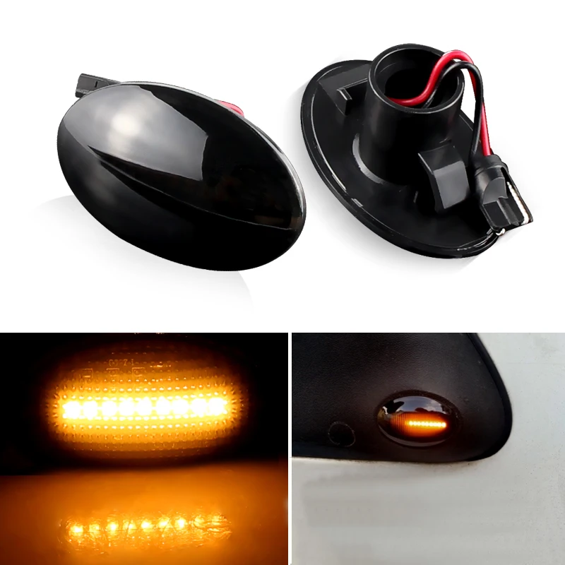 

2PCS Flowing Turn Signal LED Side Marker Light For Ford Fiesta III IV MK3 MK4 KA Mondeo I MK1 Transit Tourneo MK6 MK7