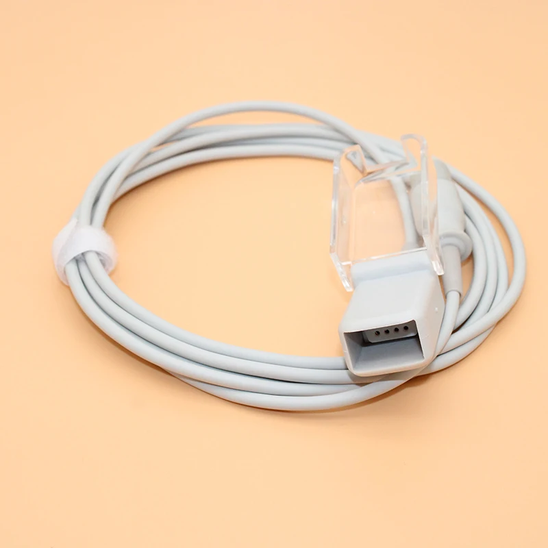 SpO2 sensor extended cable compatible with Schiiller-Maisimo patient monitor,Can be used 7PIN DS100A RO LNCS probe.