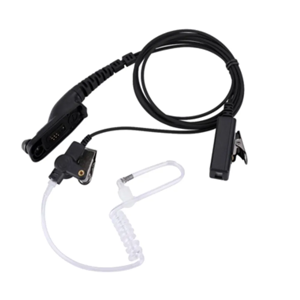 M21 Large PTT Mic Headset Acoustic Tube Earpiece For Motorola DP4800 DP4801 XPR6550 DGP4150 P8268 Walkie Talkie etc