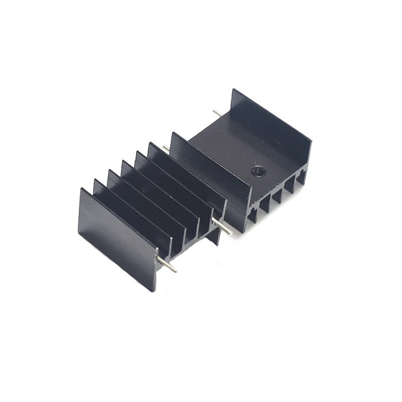 5PCS/LOT Aluminum Heatsink Radiator Heat Sink Cooling For Electronic Chip IC Heat Sink Transistor Radiator TO220 WITH 1PIN 2PIN