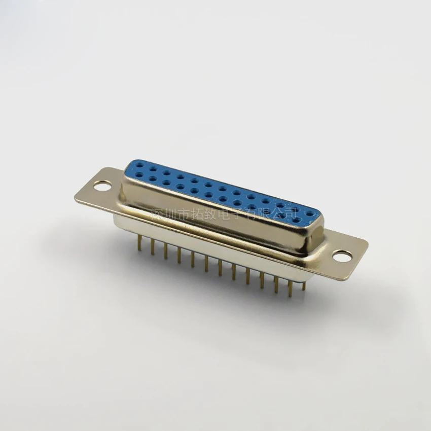 10PCS/Lot DP25 Female Socket/Jack Adapter Connector 25P 25Pin 180-Degrees