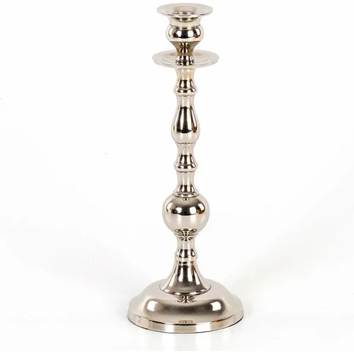 Euro Flora Metal Decorative Candlestick 10x27 cm