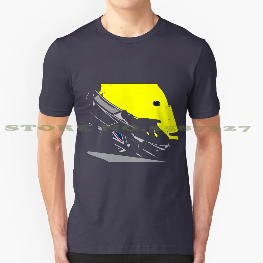 Hamilton Inspired Racing Helmet Stencil Design 100% Cotton T-Shirt Helmet Racing Stencil Lewis Hamilton Formula One Racer