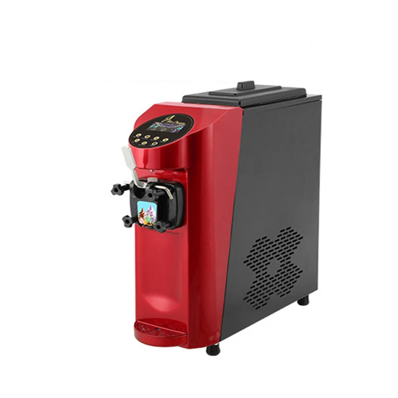 1000W Small Ice Cream Machine Desktop Single nozzle Soft Ice Cream Machine Yogurt machine Home Business Dual Use