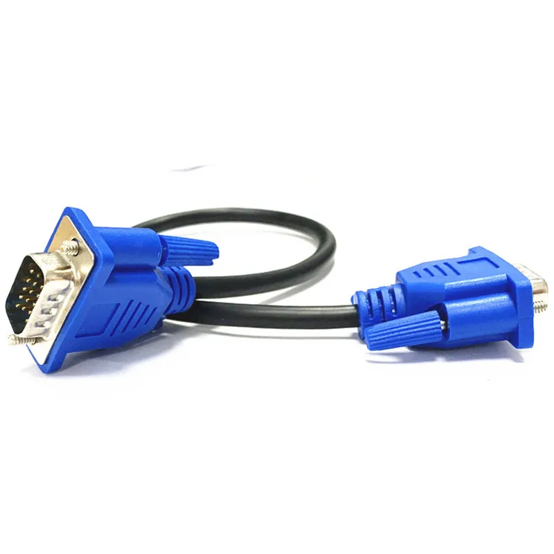 VGA Male to Male HDTV Cable VGA computer tv display signal short cable 0.3m/0.5m/1.3m