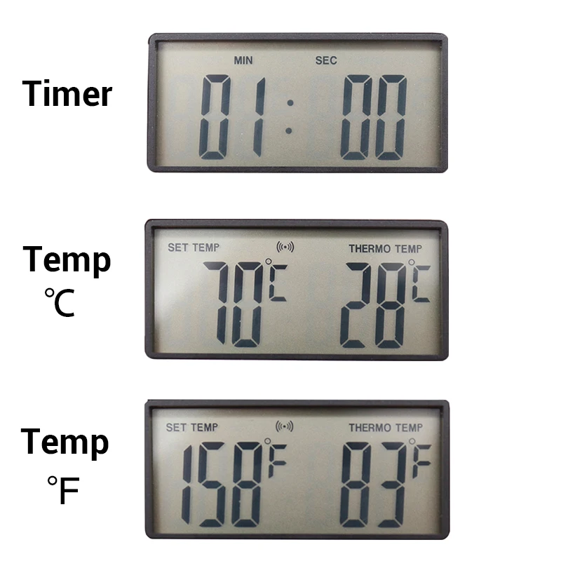 المطبخ الطبخ البيرة تخمير ميزان الحرارة الرقمي المطبخ الرقمي الغذاء الطبخ شواء اللحوم شوكة التحقيق ميزان الحرارة مع الموقت